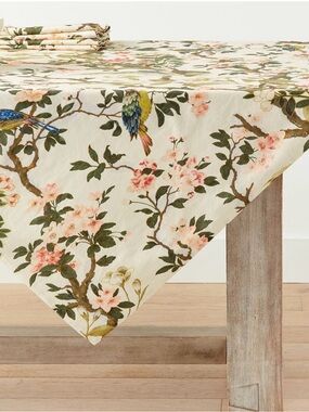 Pottery Barn Nola Table Throw 50” x 50”